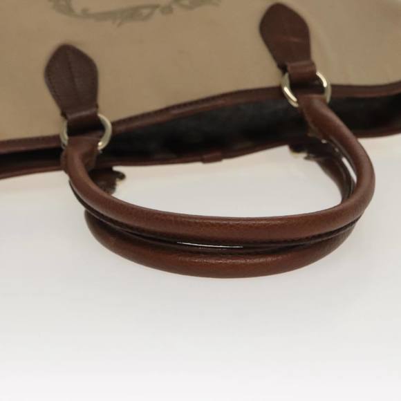 BURBERRY Tote Bag Canvas Beige Brown Auth ac3408 - Picture 7 of 16